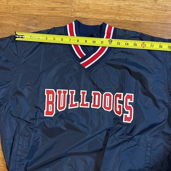 Bulldogs Uniforms Express Unisex Baseball Rain Pullover Windbreaker Size YXL - Picture 8 of 11